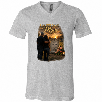 Forever In My Heart Mom Memorial V-Neck Shirt