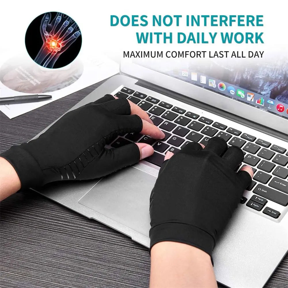 Copper Relief Compression Gloves