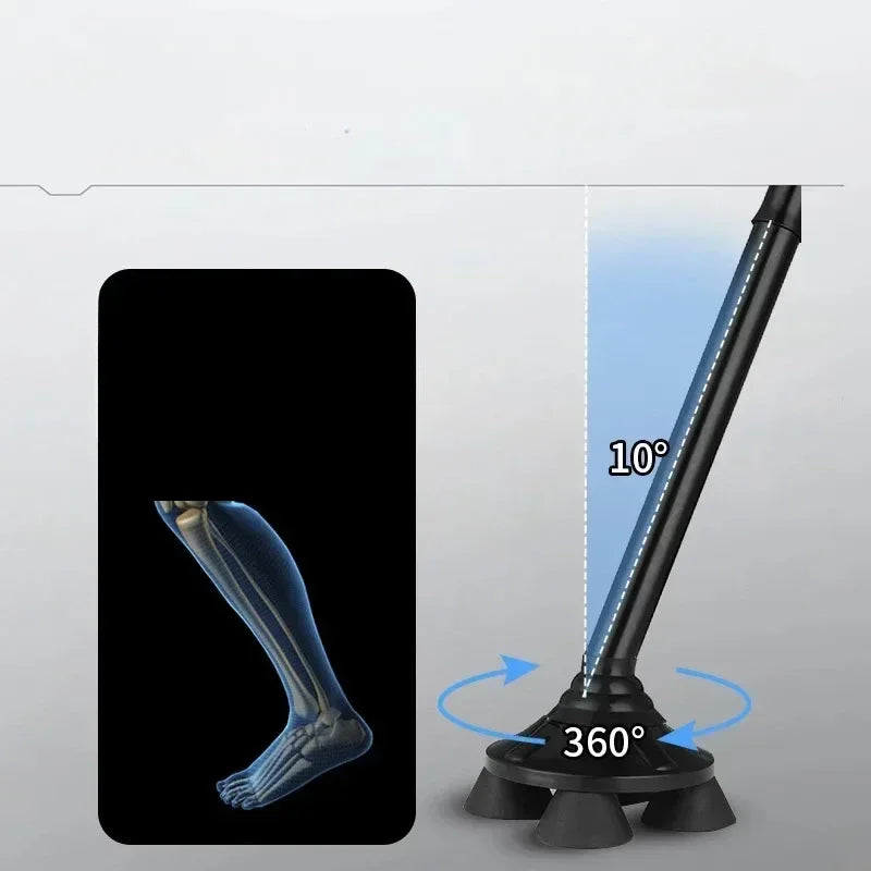 FlexStride QuadBalance™ Folding Walking Cane